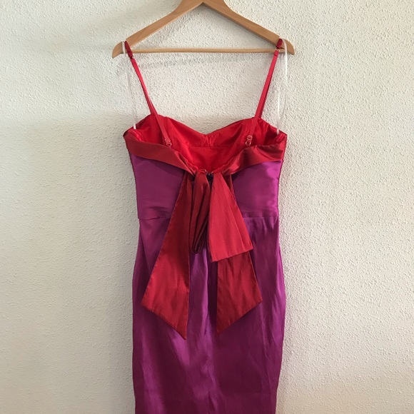 *SOLD* Marchesa Notte Colorblock Column Gown - Picture 12 of 14